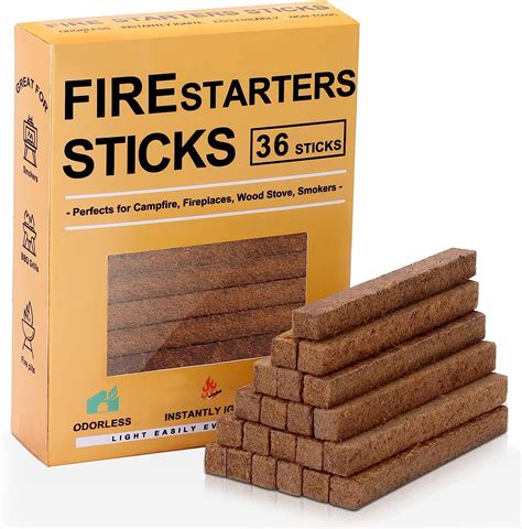 Buy Realcook Fire Starters Natural Sticks 36 Count Easily Start