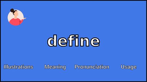 Define Meaning And Pronunciation Youtube