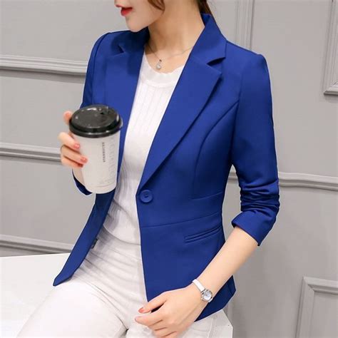 High Quality New Womens Casual Fashion Slim Fit Business Basic Jacket