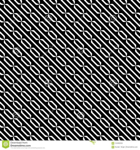 Vector Seamless Diagonal Lines Pattern Black And White Abstract
