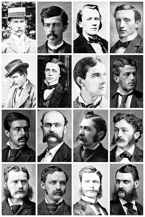 The messy medium hairstyle is the traditional japan/korean undergraduate look. Vintage Portraits Depict Victorian Men's Hairstyles and ...