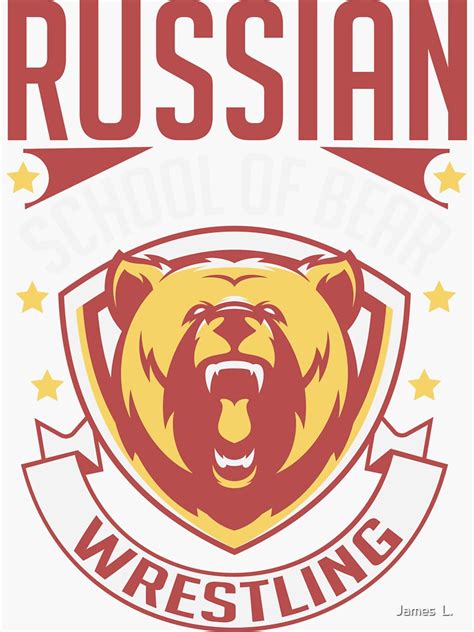 Russian Bear Wrestling Retro Wrestler Mixed Martial Arts Mma Sticker