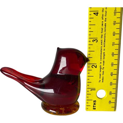 Titan Art Glass Red Cardinal Of Love Bird Figure Signed W Ward Figurine Vtg 1992 Ebay