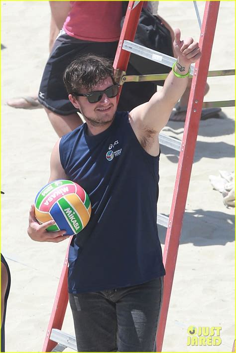 Josh Hutcherson Shows Off His Skills At Celebrity Charity Volleyball