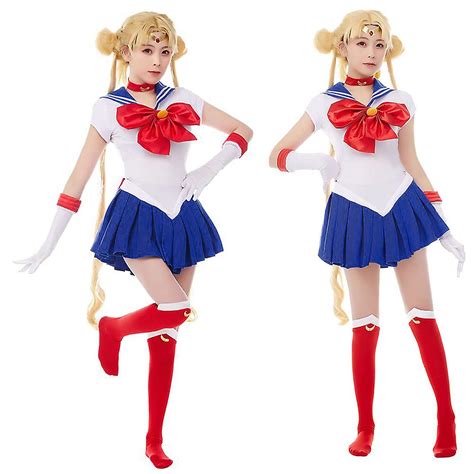 Sailor Moon Tsukino Usagi Costume Outfit Femmes Sailor Moon Cosplay Japonaises Girls Uniforme