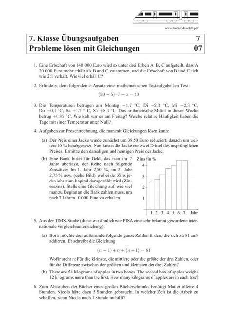Was ist eine lineare gleichung? Textaufgaben und Gleichungen Übungen und Aufgaben mit ...