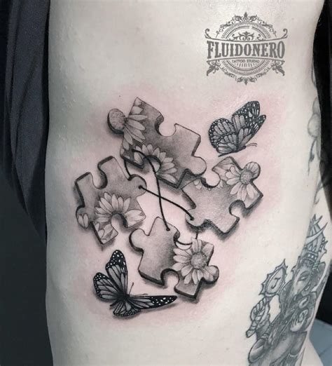 This will have a transparent as well as 3d effect. 101 Amazing Puzzle Tattoo Ideas That Will Blow Your Mind ...