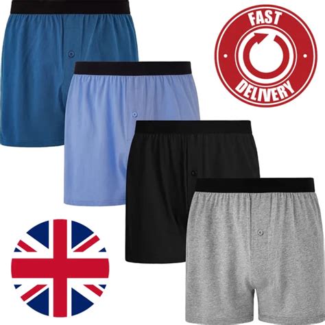 12 pcs men s boxers shorts button fly underwear high impact rich cotton s m l xl £5 99 picclick uk