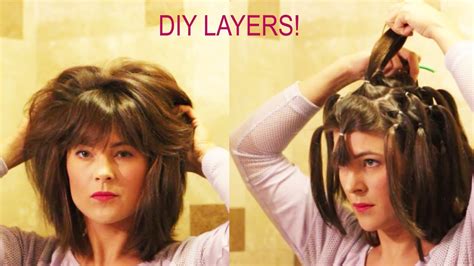 How To Cut Your Own Layers DIY Degree Haircut Method For Long Layers With Detailed