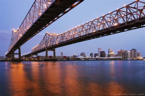 Cantilever Bridges Across A River Crescent City Connection Bridge