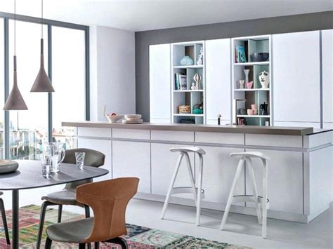 The open shelving establishes an airy feel to the room. 35+ Small Kitchen Diner Layout Tips - elliahome