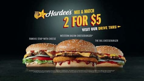 Hardees 2 For 5 Mix And Match Tv Commercial The Wbc Ispottv