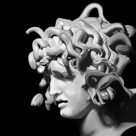 Medusa Jan 2015 A Study Of A Statue By Bernini Скульптура древней
