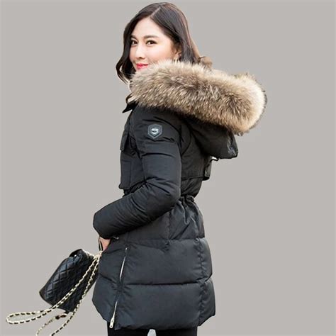 Fur Parka Coat Womens Han Coats