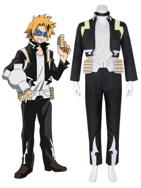 My Hero Academia Cosplay Kaminari Denki Black Polyester Vest Pants