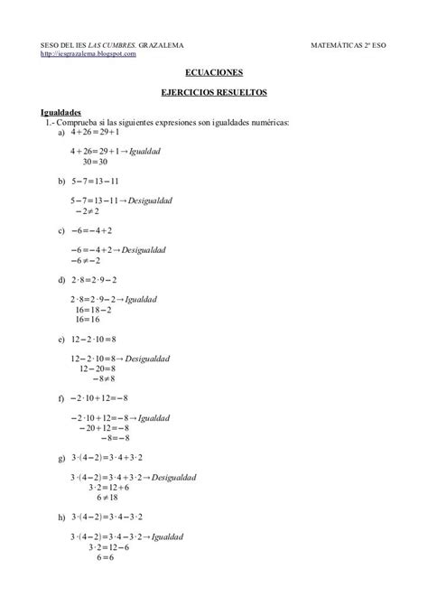 Teora De Ecuaciones Ejercicios Resueltos Matematicas Images
