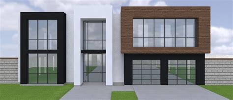 3d 2 Story Large Modern House With Cad Floor Plan