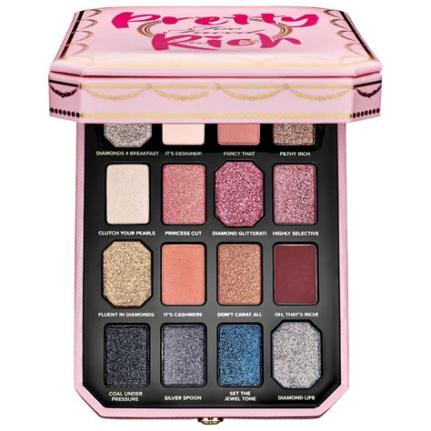 Too Faced Pretty Rich Diamond Light Eyeshadow Palette Makeup Kit