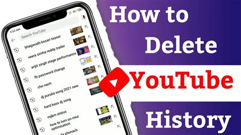 How To Delete Youtube Search History Youtube Search History Delete