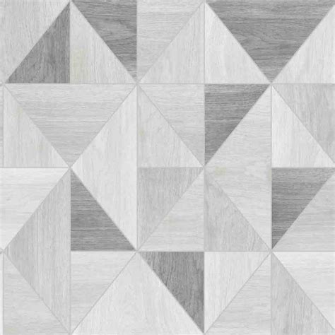 Fine Decor Apex Wood Grain Grey Wallpaper Geometric Wood