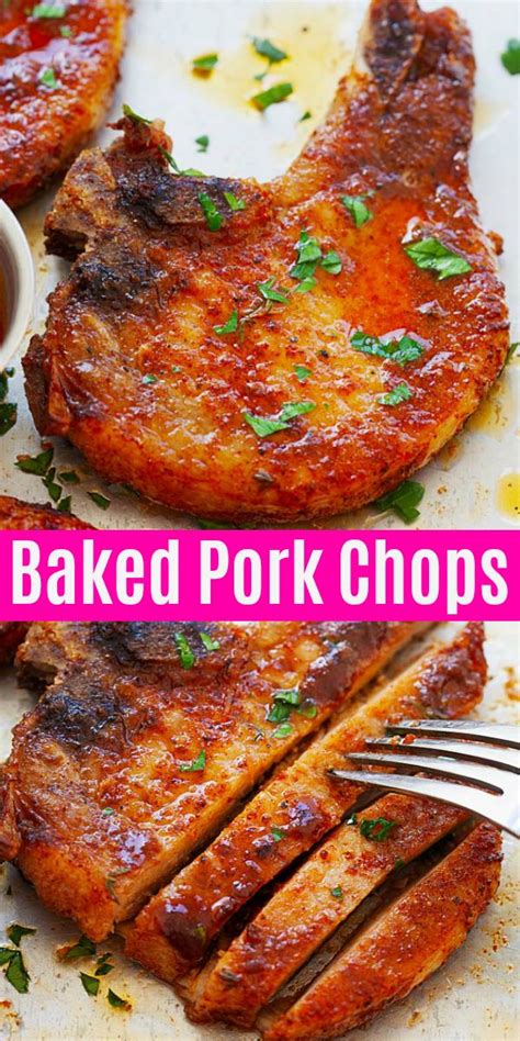 Thin chops tend to always dry up when baked. Juicy and easy baked pork chops with only three ...