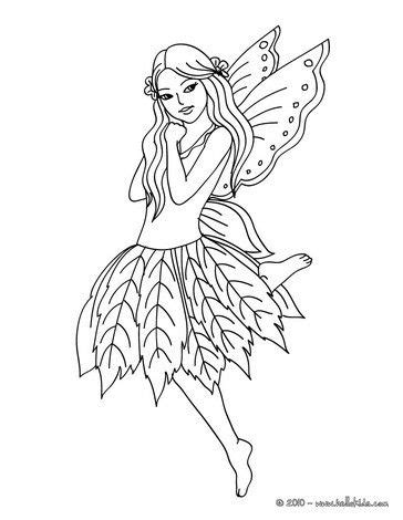 Gefällt malvorlagen und ausmalbilder von meerjungfrauen zum ausdrucken welches kind kennt nicht arielle die meerjungfrau aus dem kino oder die serie h20. Fairy Coloring Pages on Fairy Leaf Dress Coloring Page ...