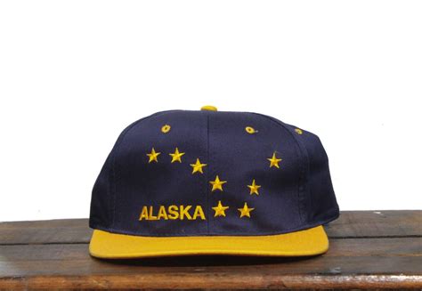 Vintage 90s Alaska Big Dipper Stars Constellation State Flag Snapback