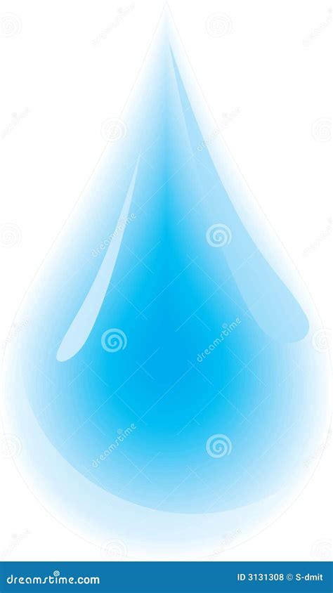 Water Droplet Stock Vector Illustration Of Blue Droplet 3131308
