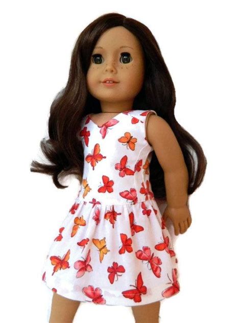 american girl doll clothes butterfly cotton print dress etsy doll clothes american girl