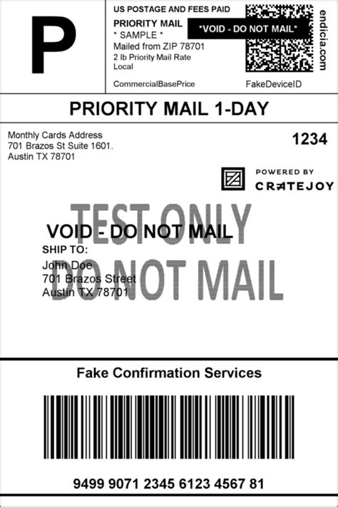 Does Usps Print Labels