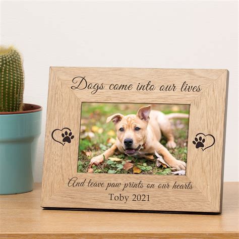 Dog Memory Frame Pet Memory Frame Beloved Dog Frame Dog Etsy