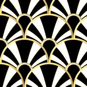 With such a wide selection of wall decor for sale, from brands like trademark fine art, style and apply, and global gallery, you're sure to find something that you'll love. Art Deco Fan in Black, White and Gold - Spoonflower