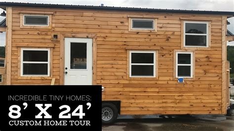 Incredible Tiny Homes: 8’ x 24’ Custom Home Tour - YouTube