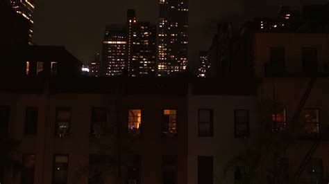 Manhattan Nyc Window View Full Hd City Night Lights Urban