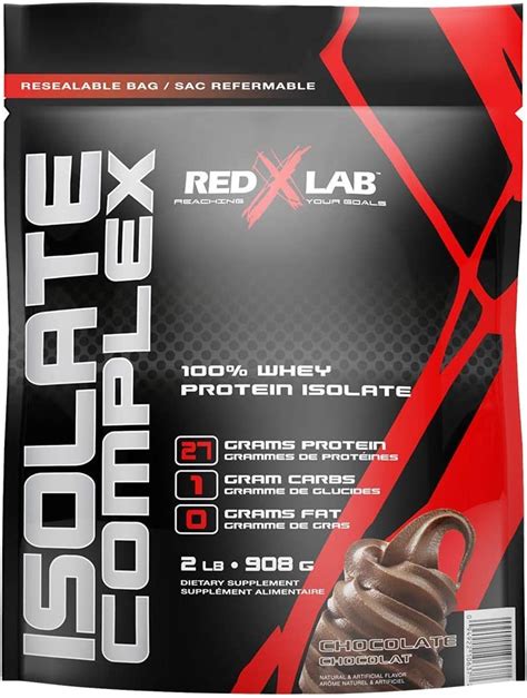 Red X Lab Isolate Complex 100 Whey Protein Isolate Chocolate Amazon