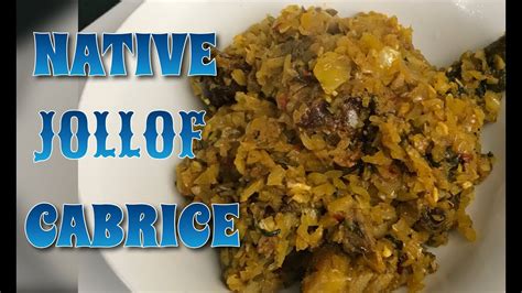 Native Cabbage Jollof Rice Youtube