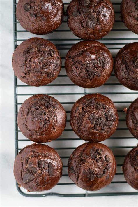Vegan Double Chocolate Banana Muffins The Curious Chickpea