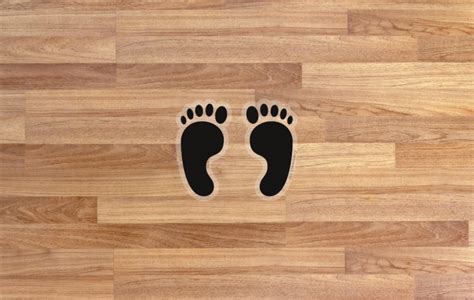 Indoor Baby Footprint Floor Stickers Graphics Customark