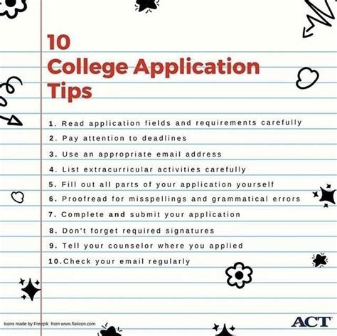 10 college application tips | College application, College bound, College