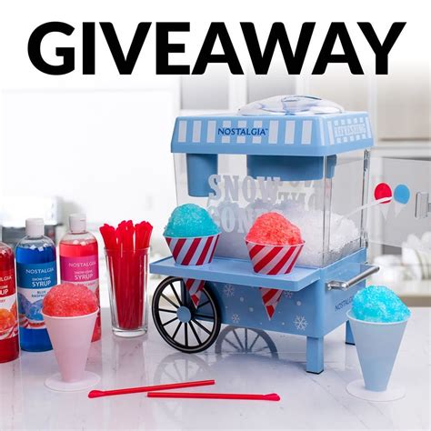 Nostalgia Giveaway Win A Vintage Snow Cone Maker