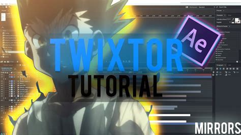 How To Use Twixtor In After Effects Amv Youtube