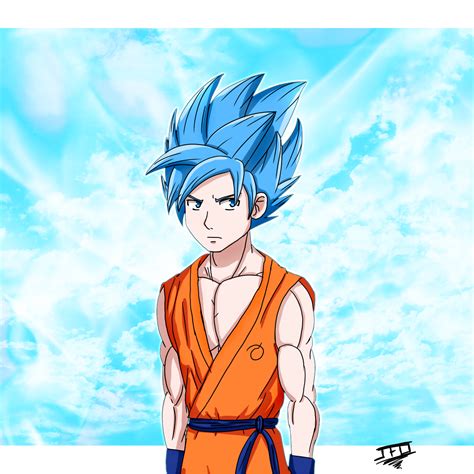 Dragon Ball Z Goku Super Saiyan Blue By Lordblacktiger666 On Deviantart