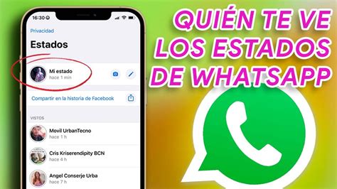 Qui N Ve Mis Estados De Whatsapp Y C Mo Configurarlos Youtube