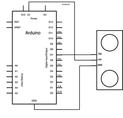 Ultrasonic Range Finder Using Arduino Circuit Diagram Circuit Diagram