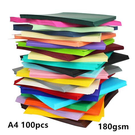 A4 Hard Paper A4 Colorful Craft Paper School Stationery Doha Stationery