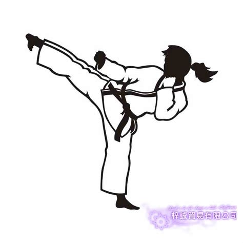 Mulher Boxe Clube Taekwondo Karatê Adesivo Pontapé Jogar Decalque Do