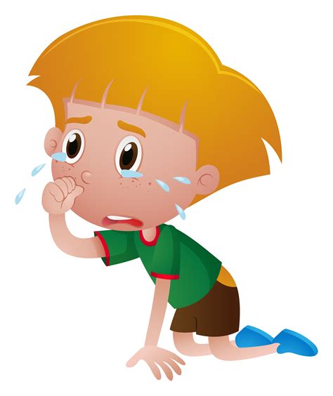 Little Boy Crying With Tears 414638 Vector Art At Vecteezy