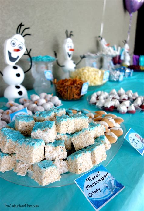 Frozen Birthday Party Decorations Food Games Printables