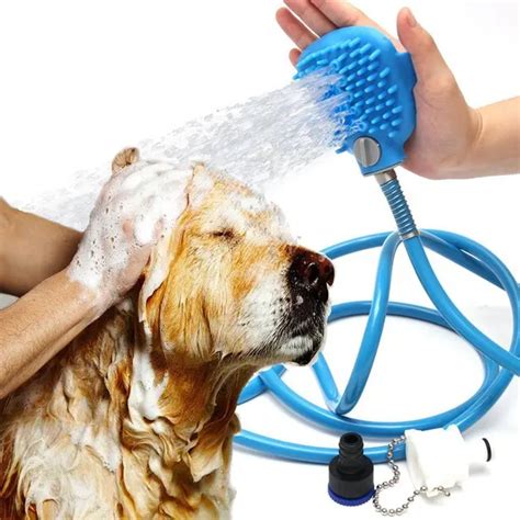 Gomaomi Pet Bathing Tool Dog Shower Bath Sprayers Hair Brush Comb With
