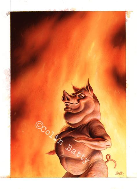 Hell Pig By Colin Batty Freakybuttrue Peculiarium Etsy Uk